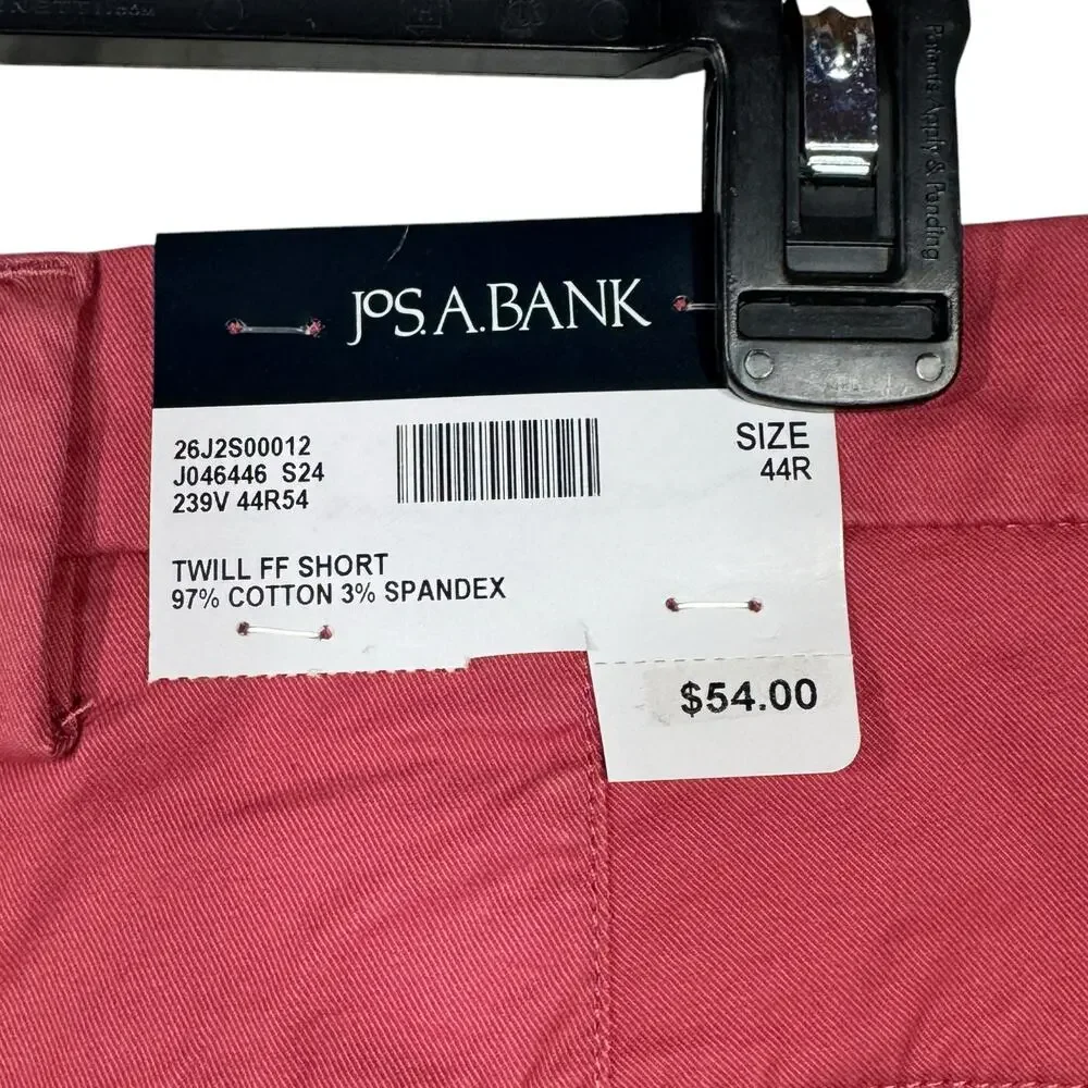 Jos. A. Bank Mens SZ 44R Twill Shorts Tailored Fit Flat Front Stretch Pockets